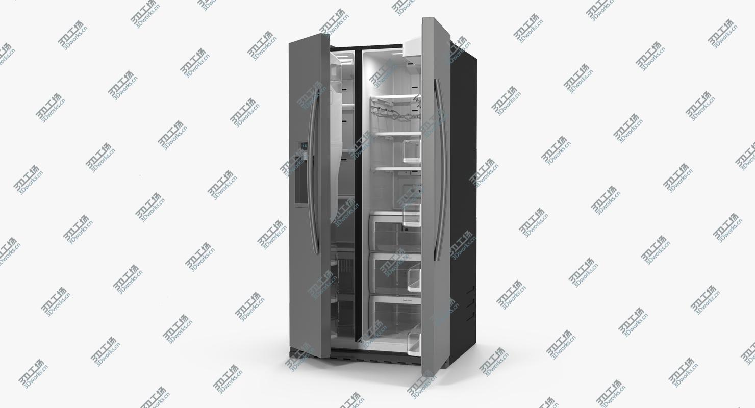 images/goods_img/202104094/Samsung Stainless Side By Side Refrigerator 3D model/2.jpg
